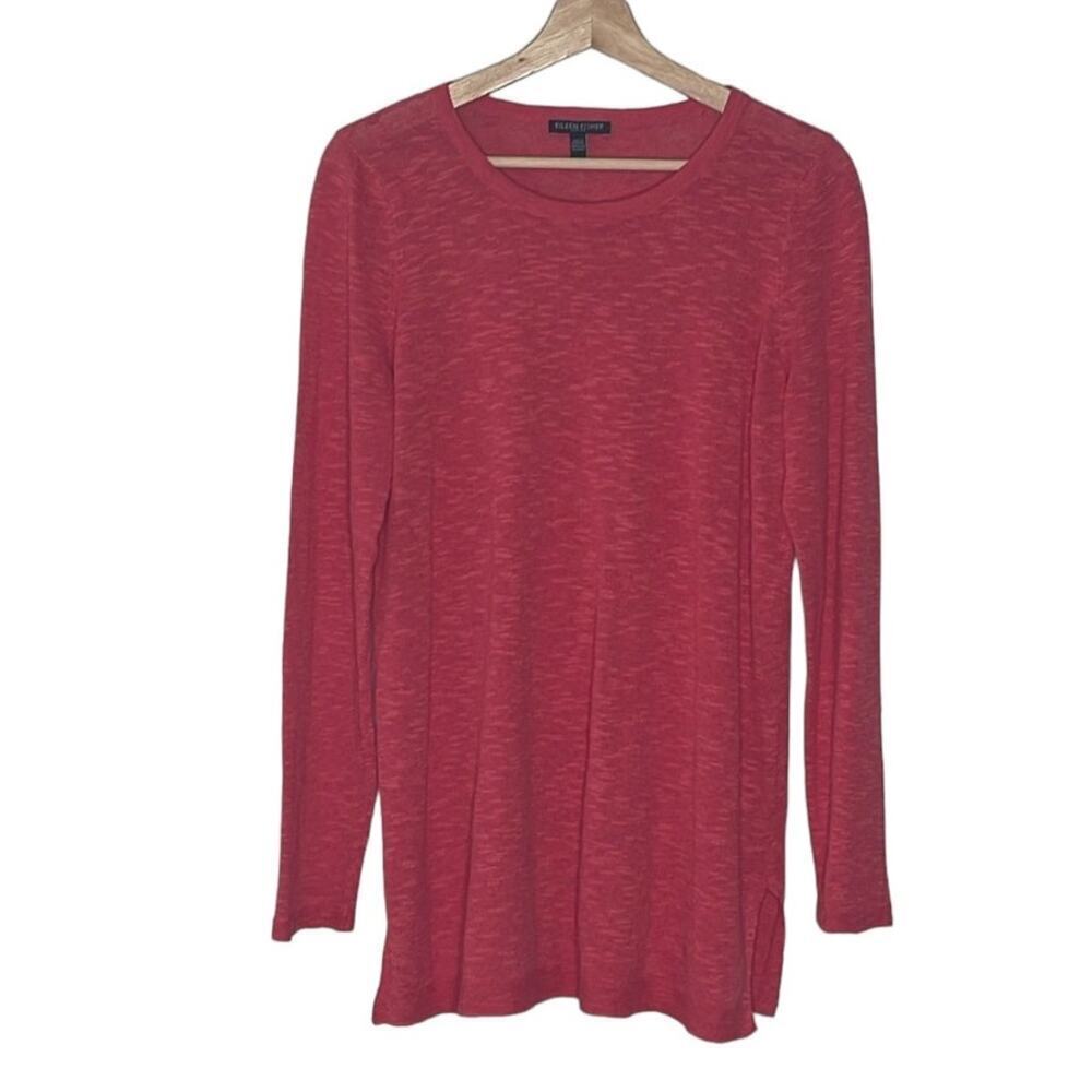 Eileen Fisher Organic Linen Cotton Crewneck Sweater Tunic Size PS/PP‎